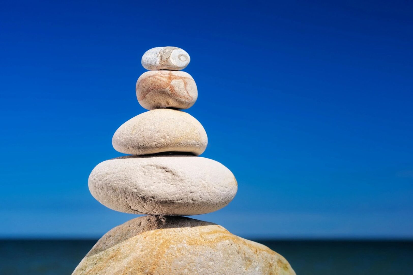 A stack of rocks on top of each other.